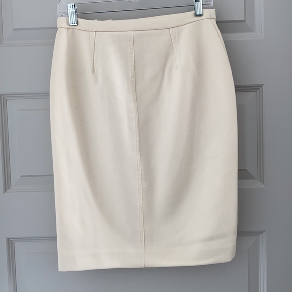 J Crew cream pencil skirt - Picture 3 of 6